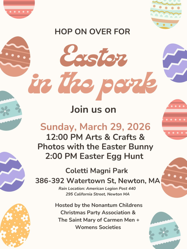 Flyer for Easter in the Park event